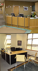 E-Suites reception and office space example